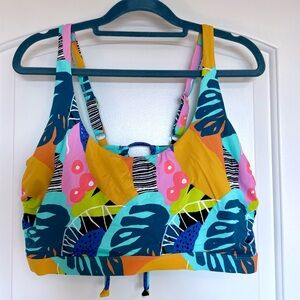 Body Glove Plus Size Adjustable Bikini Swimsuit Top size 3X new with tags